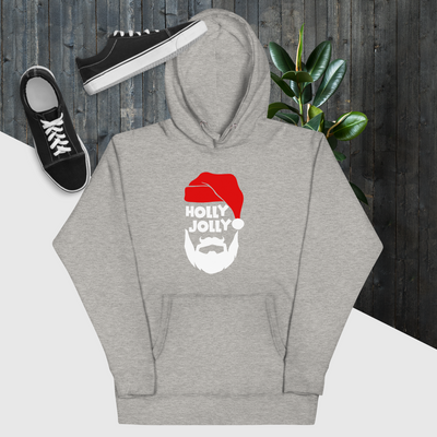 Holly Jolly Christmas Unisex Hoodie by Hiblar